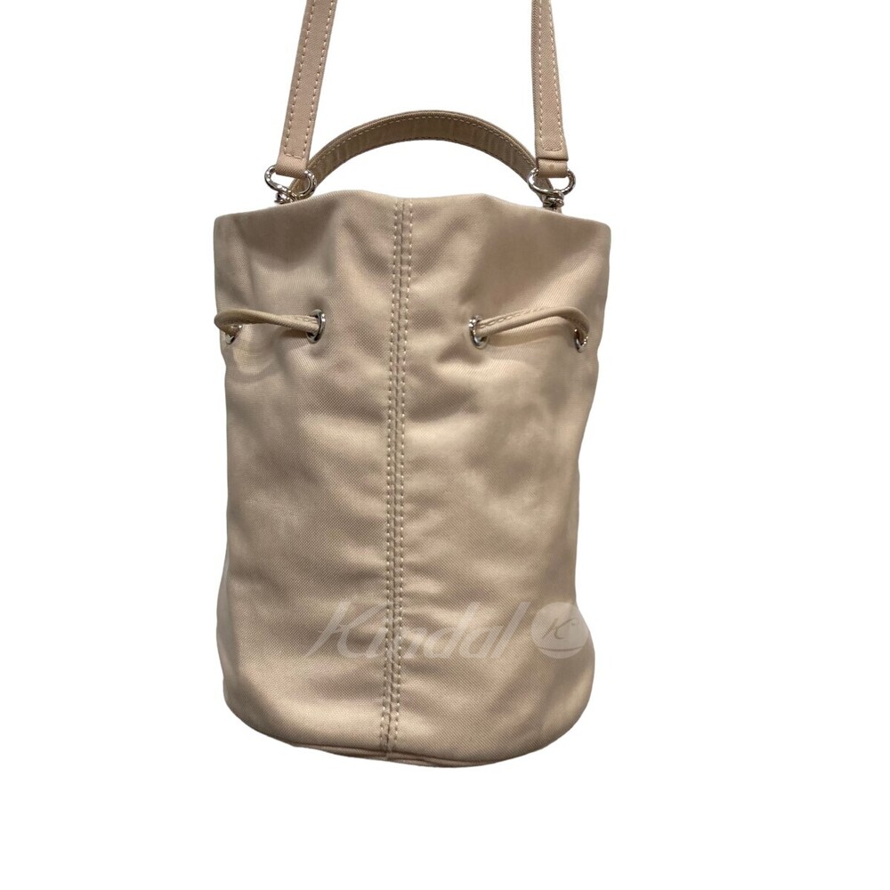 Balenciaga WHEEL Wheel Drawstring Bucket Bag Beige - Picture 5 of 9